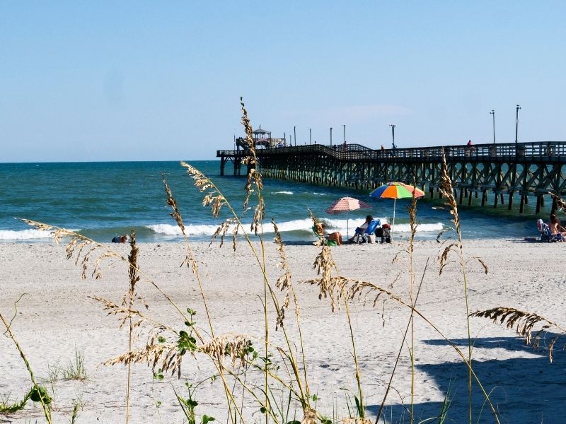 Cherry Grove Pier good for surfing