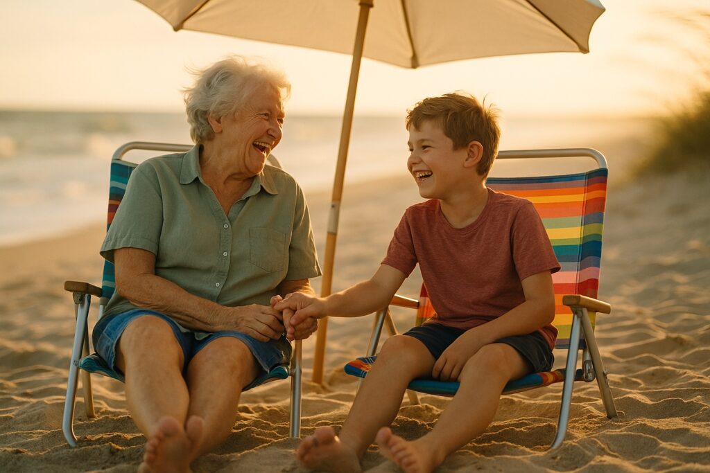 Beachside Bonding at Sunset