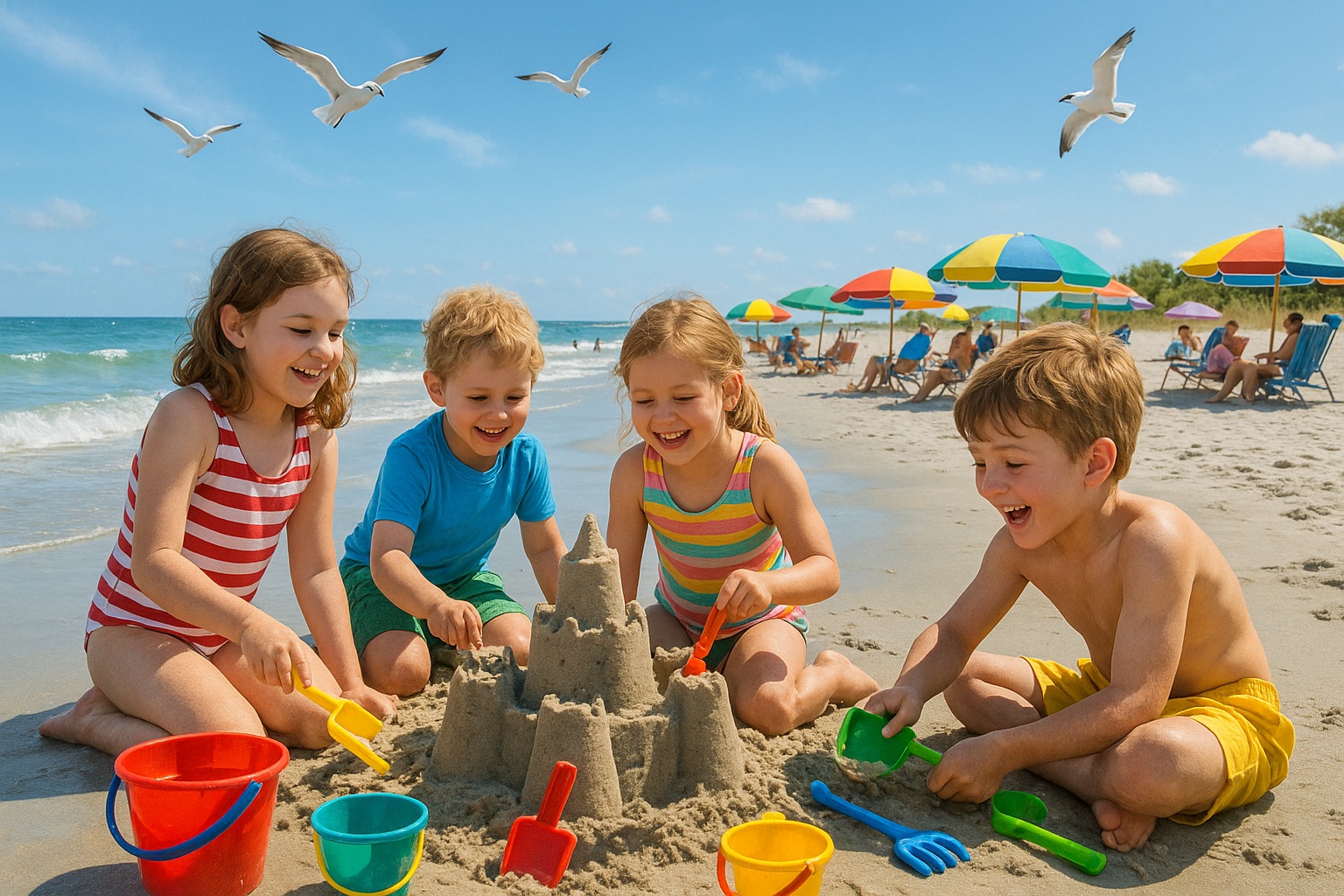 Best Beach Activities for Kids in North Myrtle Beach: Sandcastles, Shell Hunts & Dolphin Cruises