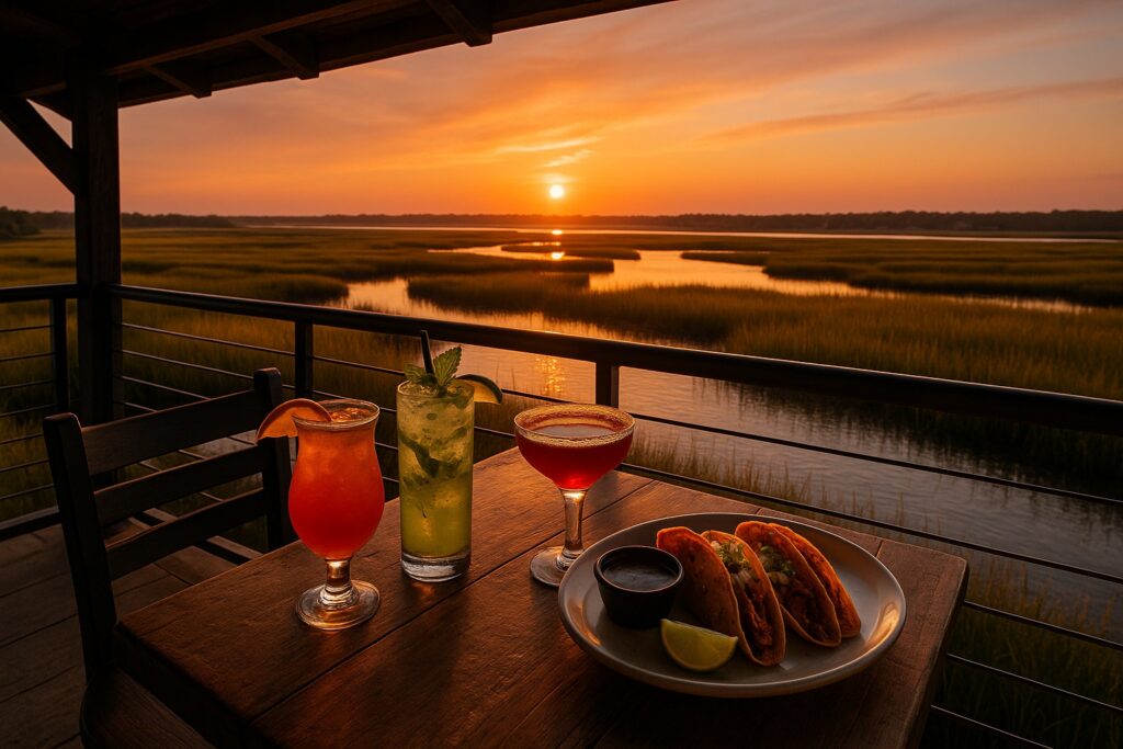 Sunset Mexican Cantina View