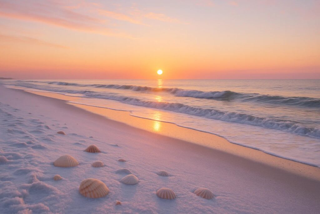 soft winter at the beach