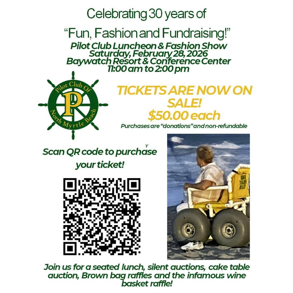Pilot Club North Myrtle Beach 30 year anniversary
