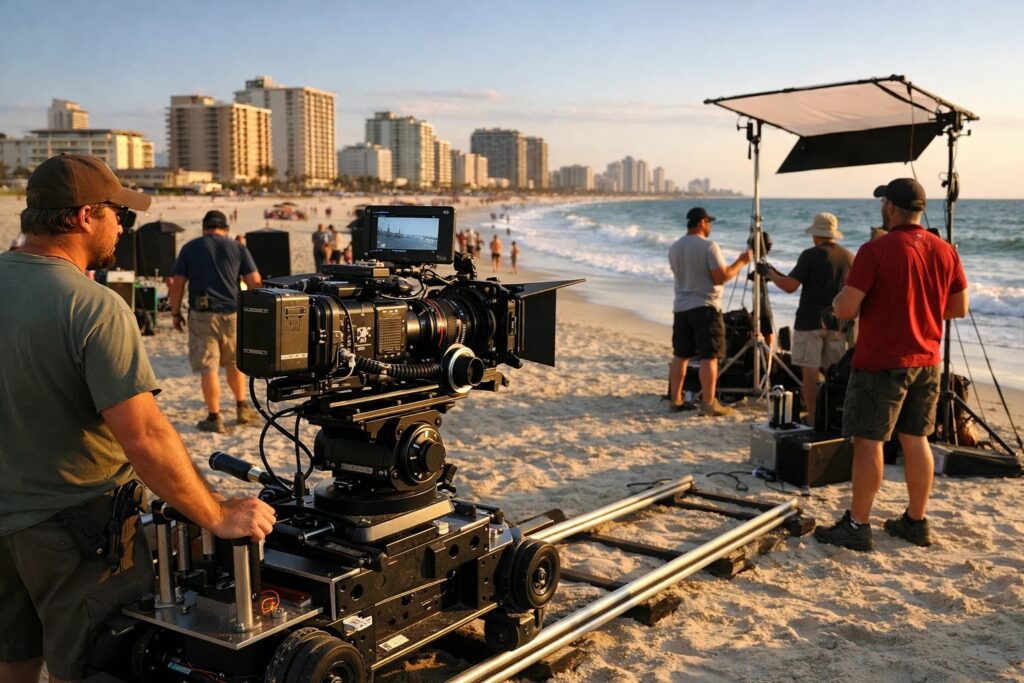 film production crew in Myrtle Beach