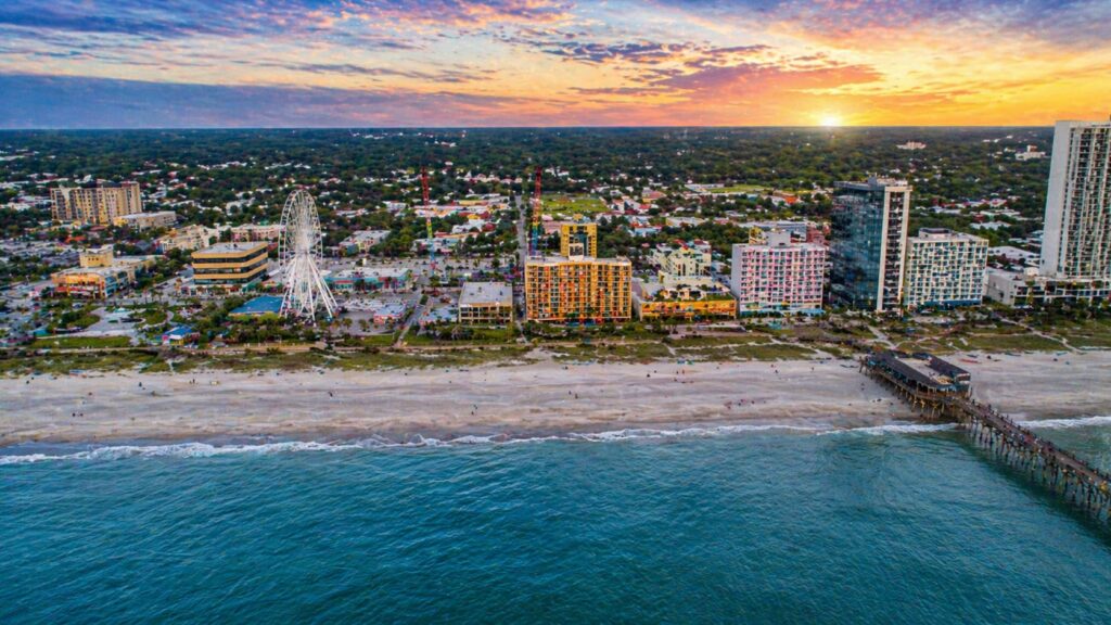 Aerial view of Myrtle Beach - Grand Strand