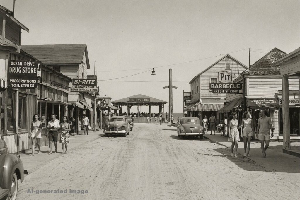 Ocean Drive Main Street North Myrtle Beach, birthplace of the Carolina Shag dance, South Carolina