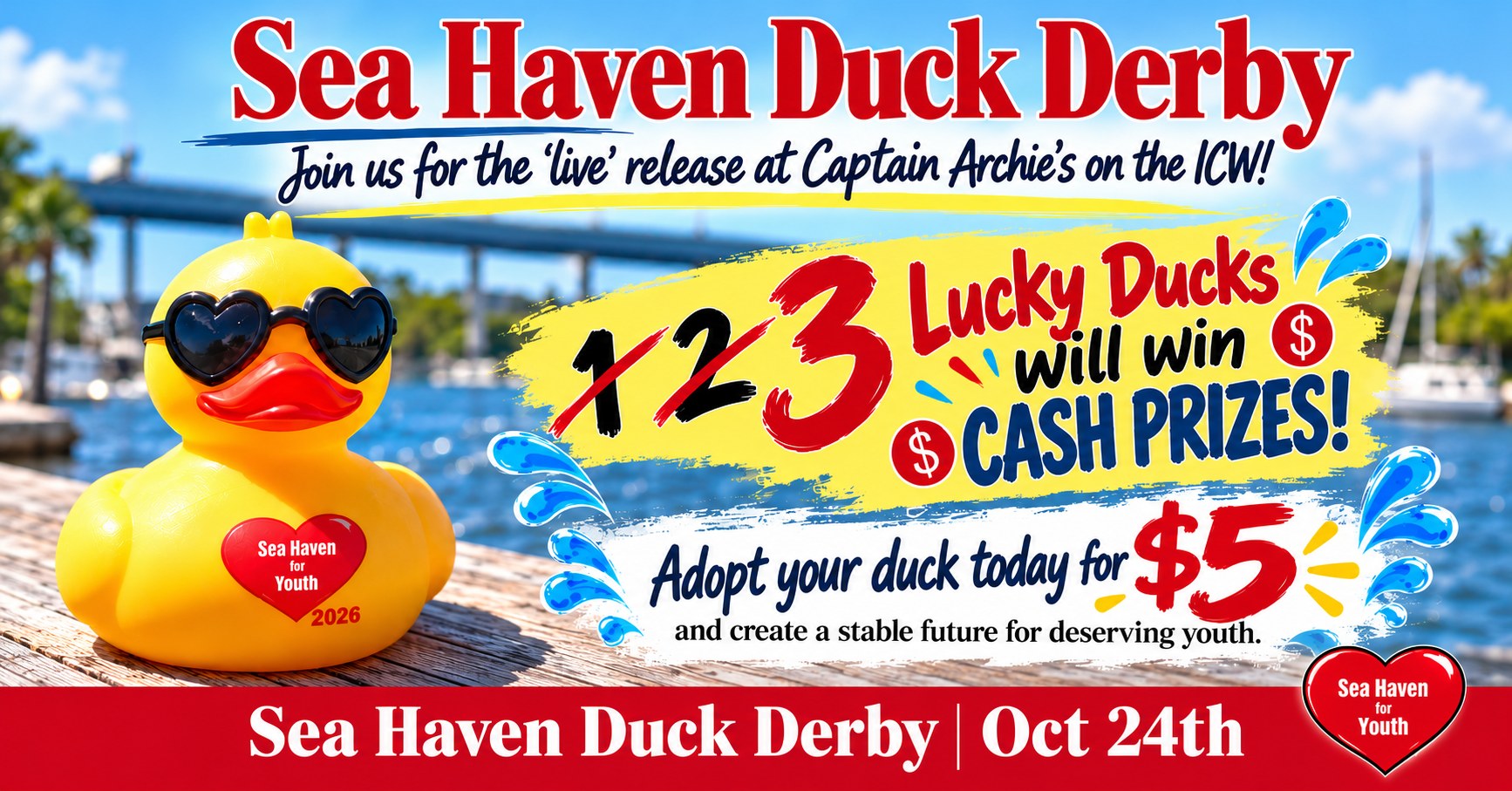 The Sea Haven Duck Derby: A $5 Rubber Duck, a Waterway Race at Captain Archie’s, and the North Myrtle Beach Nonprofit It Supports